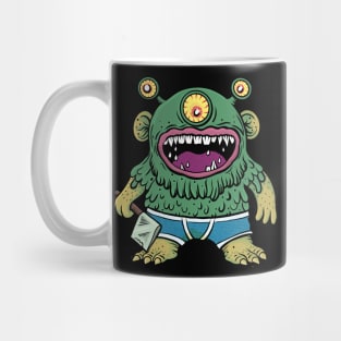 Monster In Underpants With Axe Mug